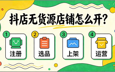 抖店无货源店铺怎么开？