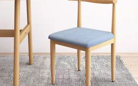 胜芳家具-加固餐椅铁艺仿实木餐椅货源-餐饮家用牛角椅批发