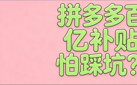 拼多多百亿补贴怕踩坑？