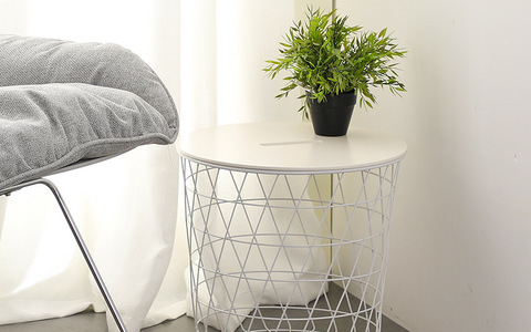 北欧铁艺边几创意家用储物-一件代发-源头工厂