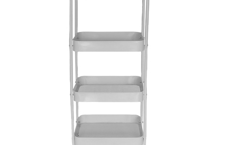 四层可移动夹缝收纳推车｜小户型 / 租房党「空间扩容神器」📦