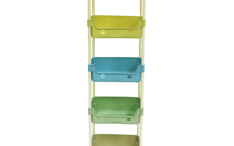 萌趣多层移动收纳架｜把「杂乱感」一键收走✨