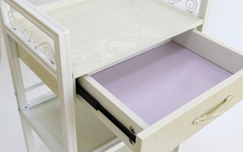 欧式三层带抽屉移动推车｜美业与居家的「移动收纳站」🚪