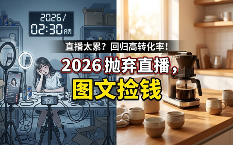 直播太累，视频太难？2026年抖音图文带货：平替时代的“流量捡漏”新赛道