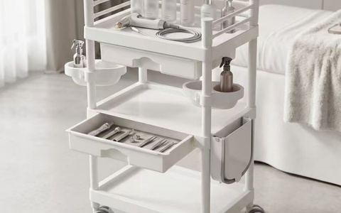 🤍 轻奢美容仪手推车 | 三层移动工具车 美容院 / 家用必备 | 现货批发 💥