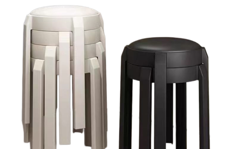 可堆叠塑料圆凳 家用加厚防滑换鞋凳 🪑源头工厂直供