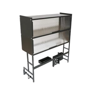 带柜门水槽置物架｜厨房水槽「防尘收纳 + 台面扩容」二合一🍽️