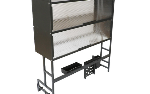 带柜门水槽置物架｜厨房水槽「防尘收纳 + 台面扩容」二合一🍽️