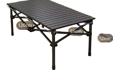 户外折叠蛋卷桌 便携式露营野餐摆摊折叠桌 🏕️全平台一件代发 | 多规格现货批发 💥