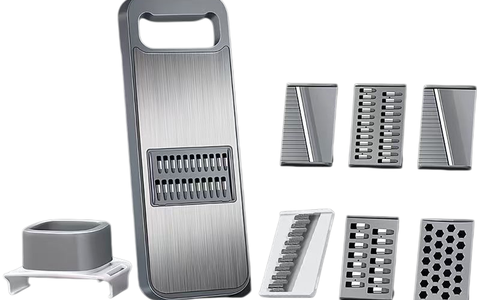 🥕 多功能切菜器｜6 种刀片一键切换 厨房备菜效率神器