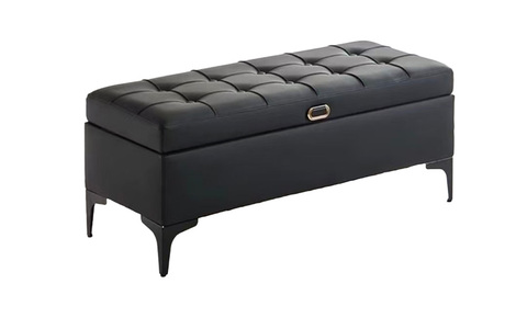 🪑 轻奢皮质收纳换鞋凳｜多功能玄关储物凳 源头工厂直供