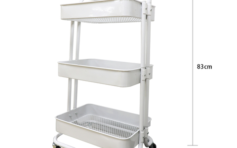 三层可移动收纳推车｜全屋收纳的 “移动小货架”