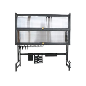 带柜门水槽置物架｜厨房水槽「防尘收纳 + 台面扩容」二合一🍽️