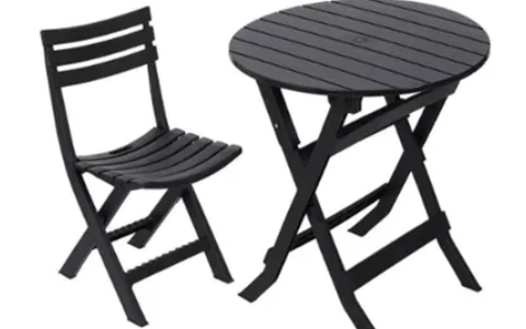 可折叠户外休闲桌椅套装｜阳台 / 庭院的极简松弛好物