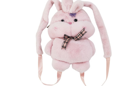 🐰 软萌兔子毛绒双肩包｜少女心可爱玩偶背包